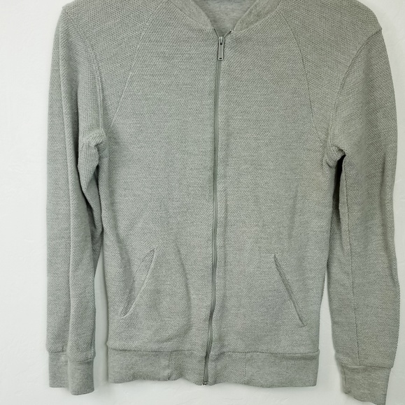 Zara Man Textured Grey Zip Up Jacket - Picture 3 of 6